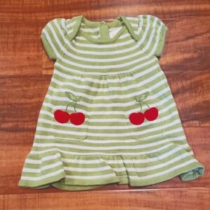 Gymboree NWT 6-12 months short sleeve striped sweater dress with pocket detail